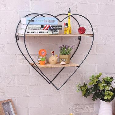 Imagem de Prateleira Decorativa De Metal Coração Hd51402