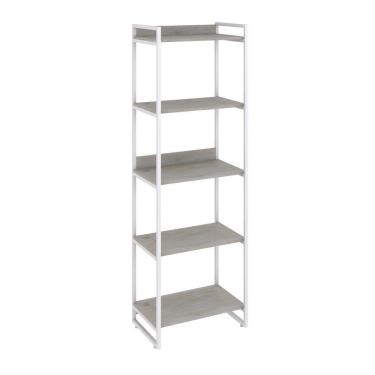 Imagem de Estante Kuadra 60x40x187cm C/05 Prateleiras Snow / Est.branca Snow / Est.branca