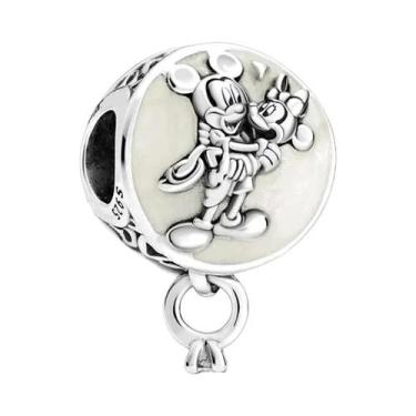 Imagem de Charm De Prata Esterlina 925 Da Disney Para Pulseira Mickey Minnie, Be