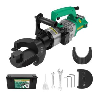 Imagem de Hoteche Dobrador de vergalhão elétrico de 1500 W - Máquina de dobra de barra de aço portátil com capacidade de 2,5 cm - Ferramenta de construção profissional - para dobra de vergalhão nº 3 a 8