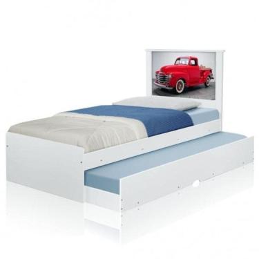 Imagem de Cama Bibox Solteiro Carro Classic Red Com Colchões