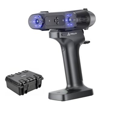 Imagem de Creality Scanner 3D Raptor Pro e Scan Bridge sem fio, scanner 3D para impressão 3D, alta precisão de 0,02 mm, velocidade de digitalização de 60 FPS, 22 + 7 linhas de laser azuis