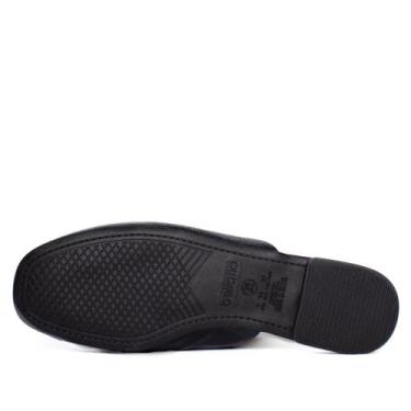 Imagem de Sapatilha Mule Feminina Beira Rio Verniz Marmorizado Preto, Preto, 38