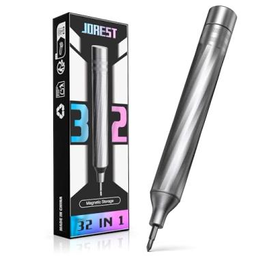Imagem de JOREST Conjunto de chaves de fenda de precisão pequeno 32 em 1, presentes masculinos, kit de ferramentas magnéticas portáteis com Torx T5 T6 T8 T9, Y00, Star P5, reparo para Macbook, laptop, PS4, PS5