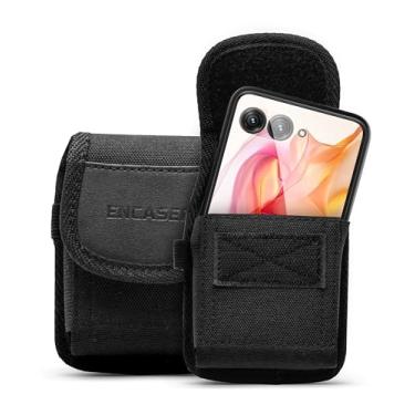 Imagem de Encased Capa coldre para Motorola Razr 2024 com clipe de cinto - capa 2 em 1 com dobradiça e proteção de tela e bolsa de telefone de nylon resistente (Moto Razr 50)