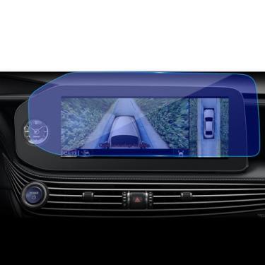 Imagem de Protetor de tela para Lexus LS500 2026 interior tela de 12,3 polegadas vidro temperado dureza 9H anti-arranhões HD transparente e antiimpressão digital sem bolhas e instalação à prova de poeira para