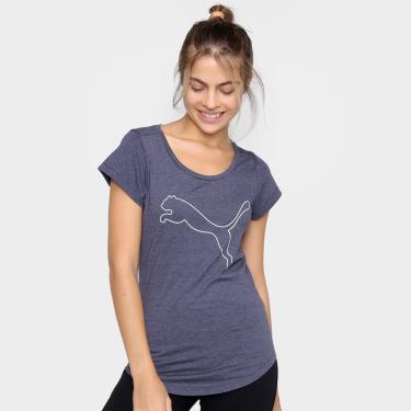 Imagem de Camiseta Puma Performance Heather Cat Feminina-Feminino