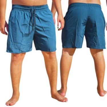 Imagem de Short Masculino Tactel Elastano Treino Praia Piscina Comfortavel adult
