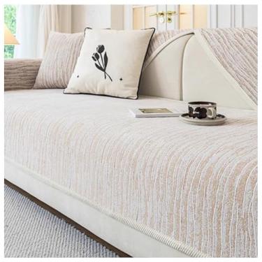 Imagem de SPXMQSS Capas de sofá para sofá, capa de sofá antiderrapante para seção, capa de almofada de sofá universal em formato de L 110 x 110 cm