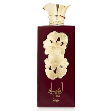Imagem de Ansaam Gold EDP-Eau De Parfum 100 ml com testador de tamanho para viagem Eternal Oud - 20 ml unissex | Pera, Mandarim, Rosa, Jasmim, Framboesa, Baunilha, Almíscar, Davana, Cardamomo,