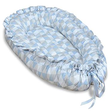 Imagem de Ninho Redutor de Berço para Bebê - Losango Azul