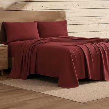 Imagem de Coleman Conjunto de lençóis de solteiro – Roupa de cama durável com coração ao ar livre, elegante e confiável para quarto ou cabine – cor sólida premium, construído para conforto, estilo e uso