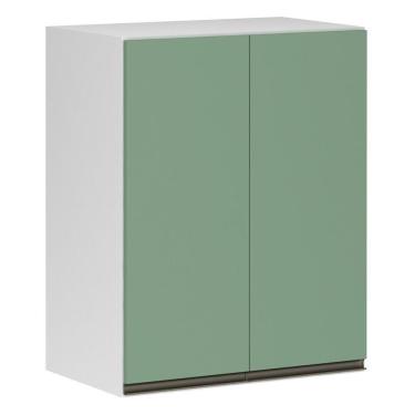 Imagem de Armário Perola 60cm 2 Portas Luciane Branco Polar C/Verde