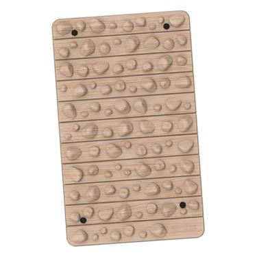 Imagem de Ysyqkn Tapete de massagem para os pés com acupressão, almofada de pressão para os dedos que economiza espaço, ideal para lavanderia, banheiro, homens e, Cor Do Grão Da Madeira