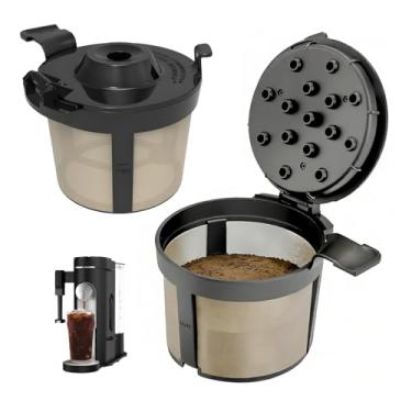 Imagem de Filtro de café reutilizável compatível com Ninja PB051 / PB040 / PB041ST, ótima cesta de café de substituição para cafeteira Ninja (2)