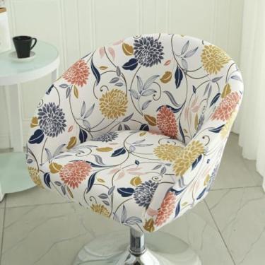 Imagem de Capas de banco de bar antiderrapantes, capa de cadeira com detalhe arredondado, protetor decorativo de poliéster macio, fundo elástico, para bancada, cozinha, sala de jantar, tipo 23|tamanho regular