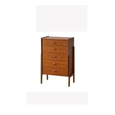 Imagem de Cômodas Cômoda com 5 gavetas para quarto, cômoda organizadora de armazenamento madeira, berçário, para sala estar, corredor, infantil