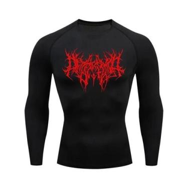 Imagem de Camiseta De Compressão Masculina De Secagem Rápida Para Fitness E Corr