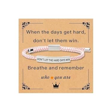 Imagem de Pulseira feminina Remember Who You Are para mulheres, joias inspiradoras de incentivo para mulheres, motivacionais, presentes de amizade para mulheres, presentes de Natal, Dia dos Namorados, Medium
