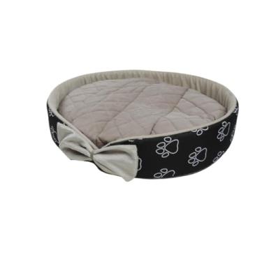 Imagem de A cama redonda do animal de estimação é confortável e fornece um ambiente confortável para o seu gato(CAMA G - ROSA)