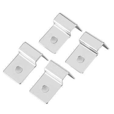 Imagem de Generic Clipe de Cobertura de Vidro de Aquário Em Aço Inoxidável, Durável e Antiferrugem, Suporte para Tanque de Peixes, 4 Unidades, 5-12mm, para Entusiastas de Aquários Domésticos (10mm (4