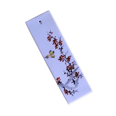 Imagem de porta-vara de incenso Inserção de fragrância simples cerâmica pintada à mão padrão requintado suporte decoração mesa(C)