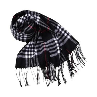 Imagem de Cachecóis De Inverno Em Falso Cashmere Para Homens E Mulheres, Estilo 