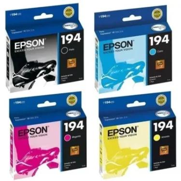 Imagem de Cartucho De Tinta Epson T194 Preto, Magenta, Ciano, Amarelo | Expression Xp214 Xp 214 Xp204 Xp 204
