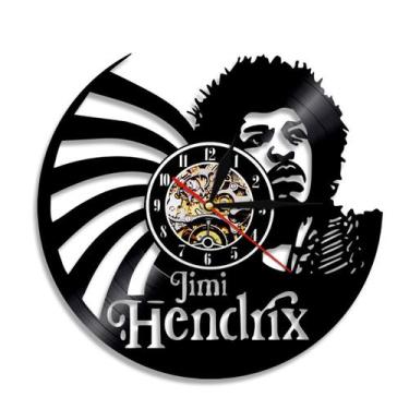 Imagem de Relógio de parede Jimi Anime Vinyl Record 30cm preto - yiweisai