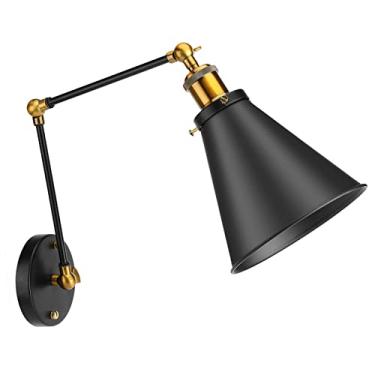 Imagem de Mingzhe Braço Oscilante Industrial Vintage, Iluminação Ambiente, Decoração de Parede, Estilo retrô Elegante, Lâmpada de Parede Ferro Cobre, Adequada para Várias Cenas