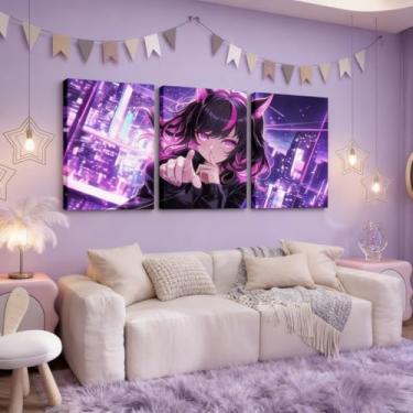 Imagem de Erosebridal Arte de parede em tela de anime infantil, pintura de anime japonês, desenho animado mangá menina imagem decoração de parede para meninos adolescentes sala de estar quarto, kawaii, animação