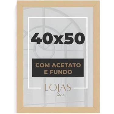 Imagem de kit 2 Molduras Quadros 40x50cm Com Acetato Poste Certificado fotos Imagem (Madeira Clara)