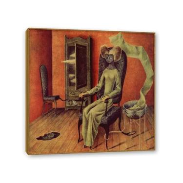 Imagem de Zeichn8u Remedios Varo Pinturas Mimetismo Remédios Varo Pôster de Parede Surrealismo Arte em Tela para Sala de Estar Escritório Decoração de Parede Presente Pronto para Pendurar Moldura Teca 60 x 60