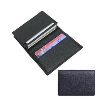 Imagem de Carteira Minimalista De Couro Para Cartões Para Homens E Mulheres, Est