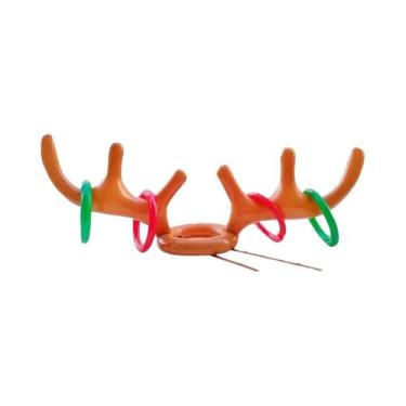 Imagem de Jogo De Arremesso De Chapéu De Chifre De Rena Com Anéis Infláveis Para