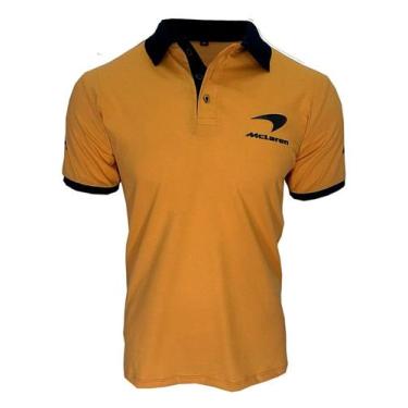 Imagem de Camiseta Polo Masculina Maclaren Laranja, G1