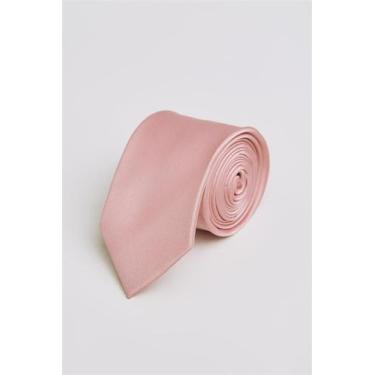 Imagem de Gravata Social Lisa - Rosa Claro - HIGHSTIL, Rosa, U