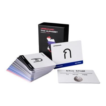 Imagem de Flashcards: Alfabeto tailandês Verbacard com 44 consoantes e 33 vogais