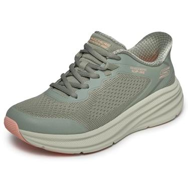 Imagem de Skechers Tênis feminino Bobs Skillz Hands Free Slip-ins, Oliva, 40