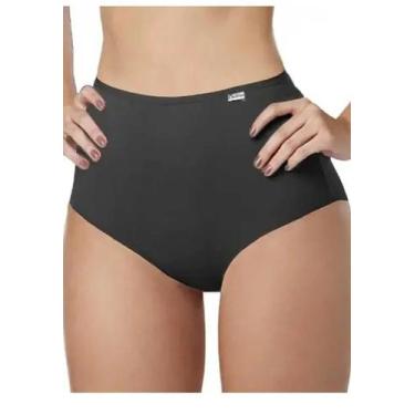 Imagem de Calcinha Alta Delrio 50707 Clássica Algodão T. P/EG, GG, 012, Pt, Pret