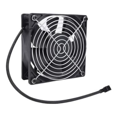 Imagem de Jiawu Ventilador 12038 Melhora Eficientemente o Fluxo de Ar para Grelhador a Carvão Gravity 560 800 1050, Ventilador para Fumante de Carvão Ao Ar Livre Com Tampa e Parafusos para Entusiastas de