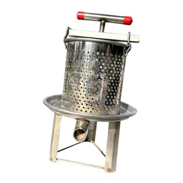 Imagem de MotiveTech Prensa de Mel e Frutas com Espremedor Manual em T para Vegetais - Equipamento Prático e Multiuso para Fabricação de Sucos Vinhos de Frutas, Style C