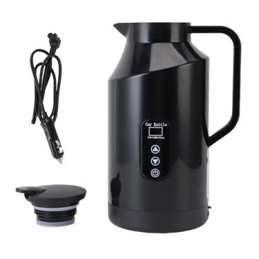 Imagem de Estink Carro Chaleira Elétrica 1500ml Portátil Fervedor de Água para Carro Com Ajuste de Temperatura Múltipla, Controle por Toque Inteligente, Desligamento Automático para Caminhão