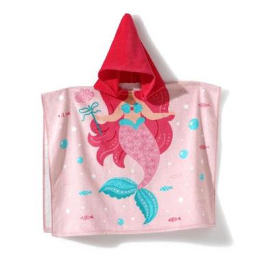 Imagem de Poncho Infantil com Capuz - DOHLER, Rosa