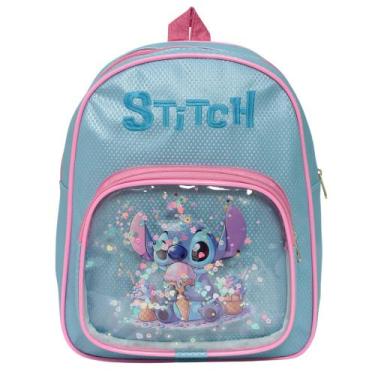 Imagem de Mochila Infantil Costas Feminina Stitch Creche Pre Escola - Plike