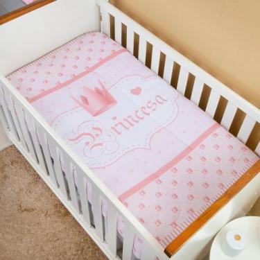 Imagem de Edredom Infantil Berço Bebê Menina Princesa - Avm Enxovais