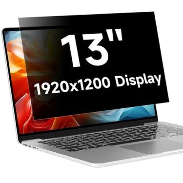 Imagem de ANTOGOO V 13,3 polegadas 1920 x 1200P (16:10) Filtro de tela de privacidade para laptop, antirreflexo de luz azul e antiarranhões, não serve para laptop de 13 polegadas com proporção de 16:9