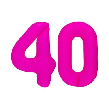 Imagem de Balão Digital Brilhante Vermelho Rosa Para Decoração De Festa De Anive