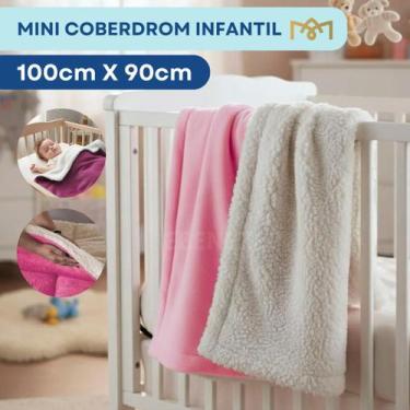Imagem de Manta Coberdrom Bebê Extra Macia Carneirinho 1,00x90cm Com Interior Sh