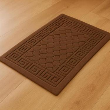 Imagem de Tapete De Entrada Capacho Residencial Vinil 60cm x 40cm Antiderrapante Home (6, Marrom)